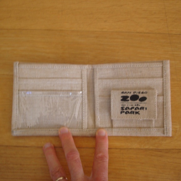 SAN DIEGO ZOO SAFARI PARK New Jute Wallet Fair Trade Sustainable Ethical Global - Picture 3 of 9
